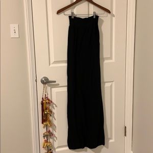All Saints black maxi skirt